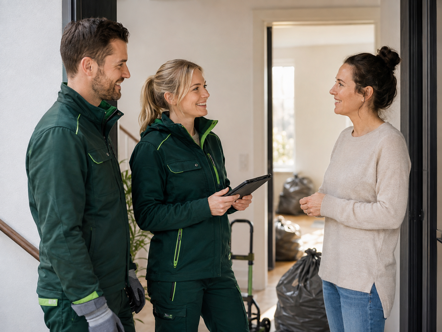 Professionelle Entrümpelungsarbeiten in einer Wohnung